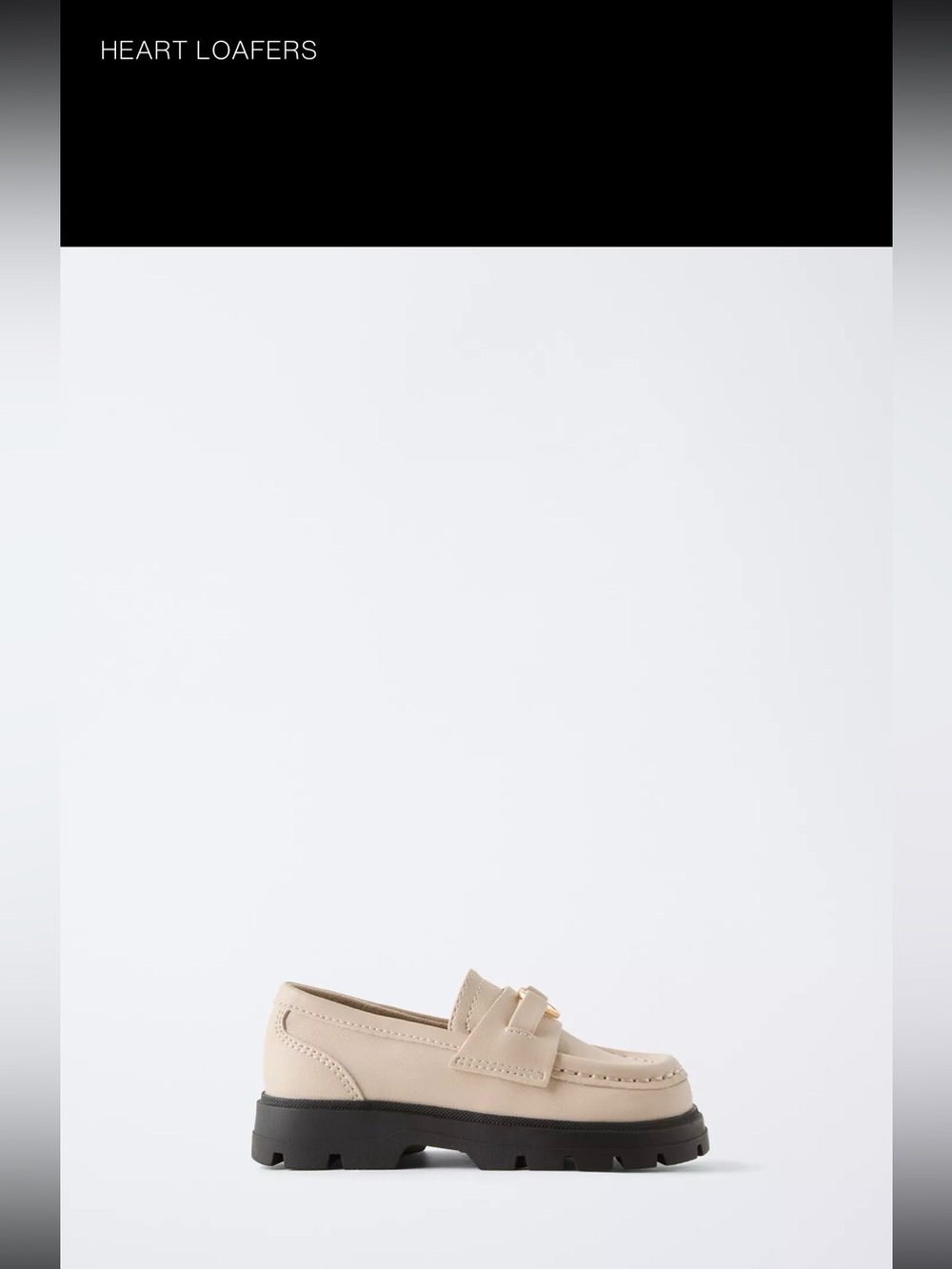 Girls heart loafers